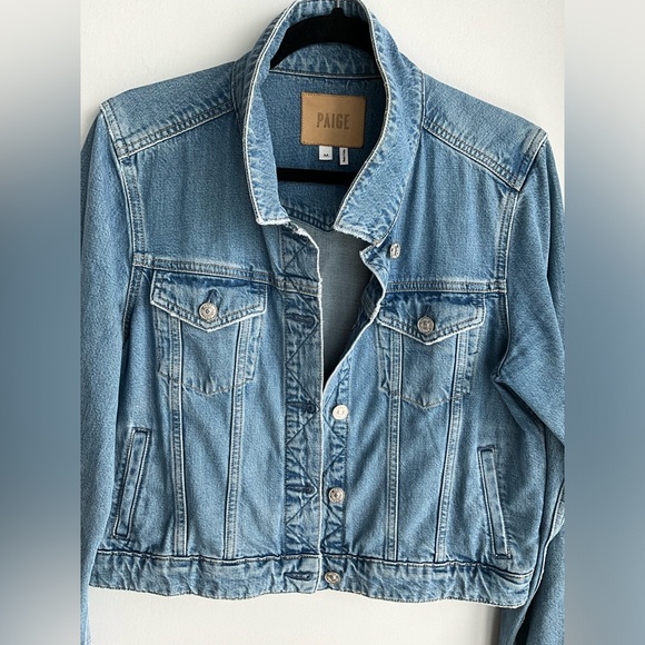 NEW ⭐️ PAIGE VIVIENNE RELAXED DENIM JACKET SIZE M - Picture 13 of 13